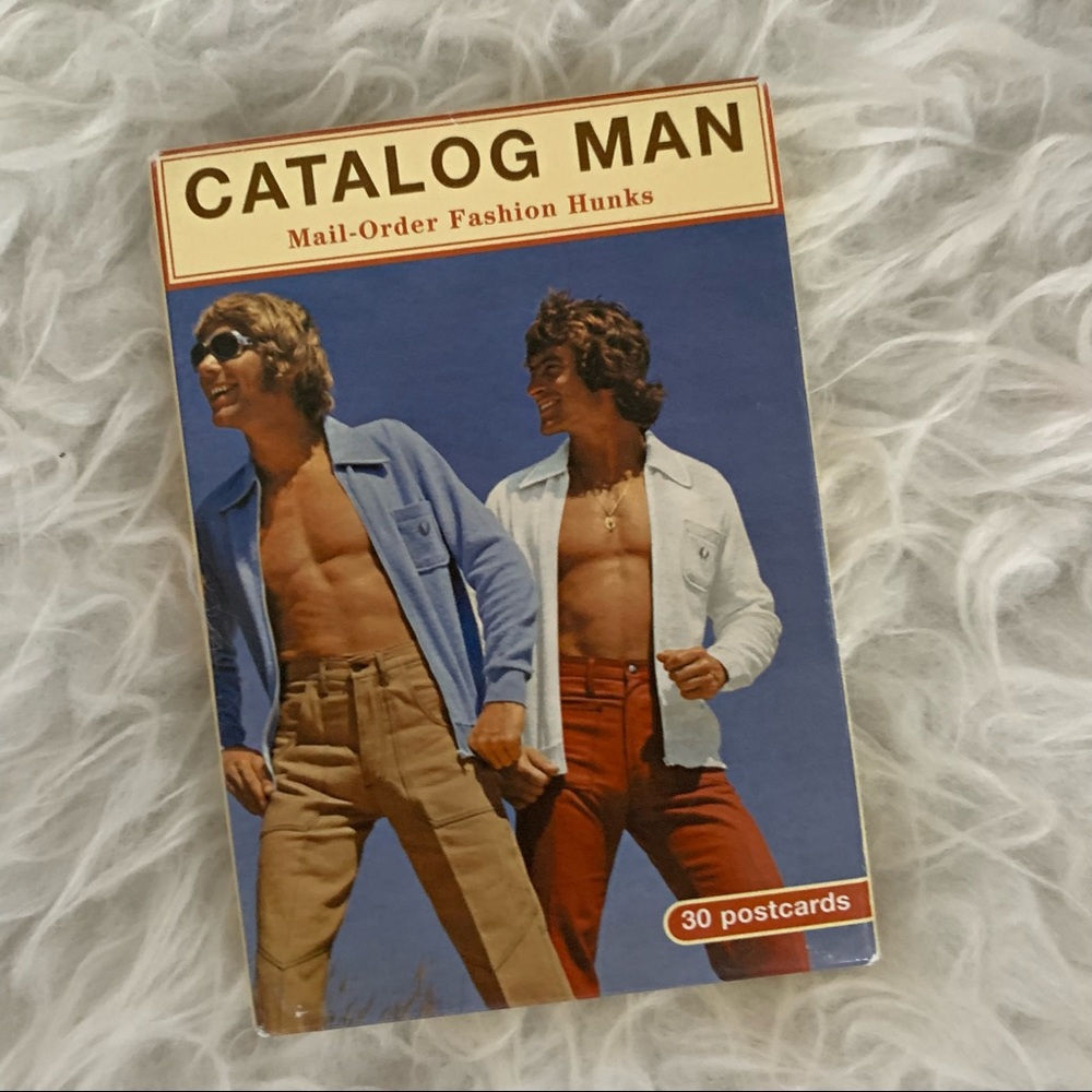 70s Models picture postcards of Catalog Men of 1970s NEW Retro pack of 30